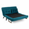 Sando 2-Sitzer - Petrolgrün Petrolgrünes XNUMX-Sitzer-Schlafsofa