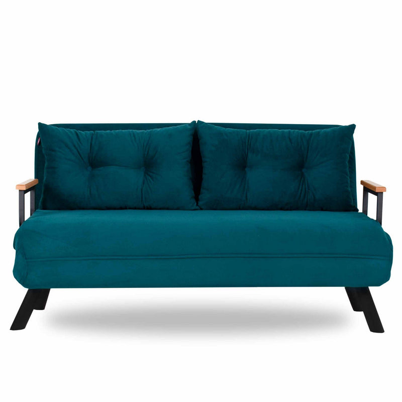 Sando 2-Sitzer - Petrolgrün Petrolgrünes XNUMX-Sitzer-Schlafsofa