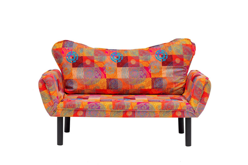 Chatto - Patchwork Mehrfarbiges Zweisitzer-Schlafsofa