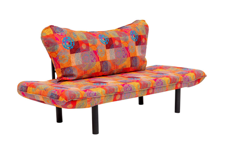 Chatto - Patchwork Mehrfarbiges Zweisitzer-Schlafsofa