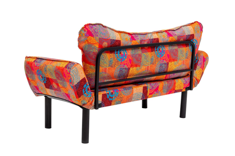 Chatto - Patchwork Mehrfarbiges Zweisitzer-Schlafsofa