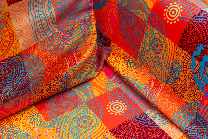 Chatto - Patchwork Mehrfarbiges Zweisitzer-Schlafsofa
