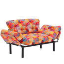 Nitta – Patchwork-Schlafsofa, mehrfarbig, 2-Sitzer