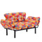 Nitta – Patchwork-Schlafsofa, mehrfarbig, 2-Sitzer