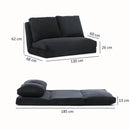 Taida - Patchwork-Schlafsofa, mehrfarbig, für zwei Personen