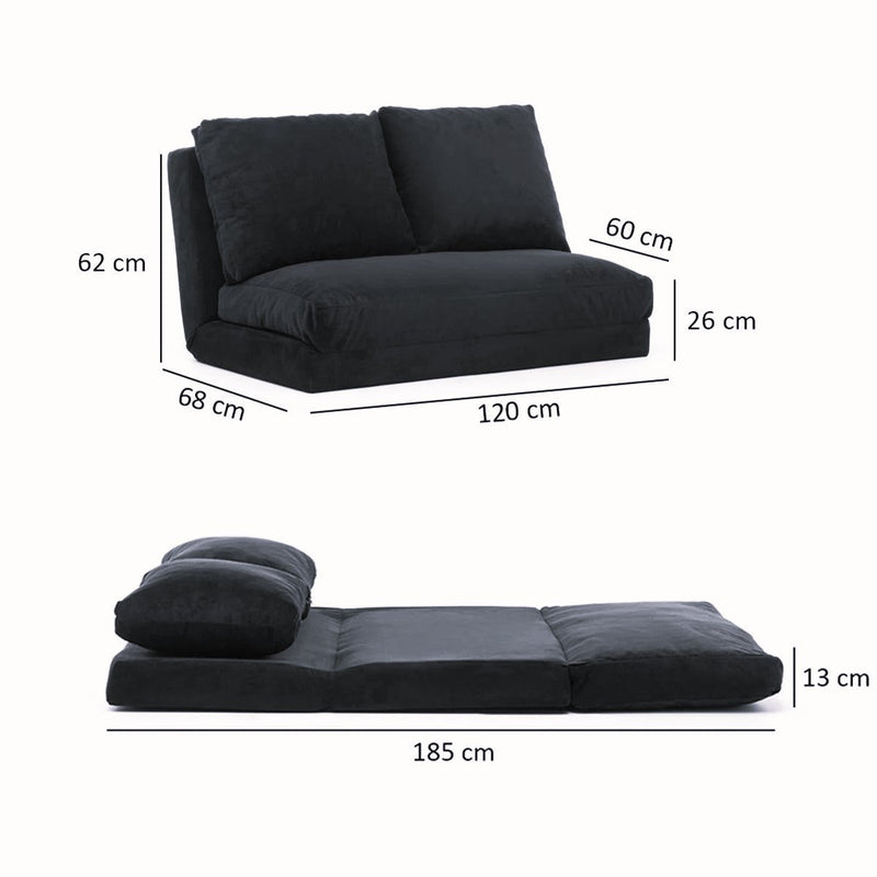 Taida - Patchwork-Schlafsofa, mehrfarbig, für zwei Personen