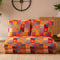 Taida - Patchwork-Schlafsofa, mehrfarbig, für zwei Personen