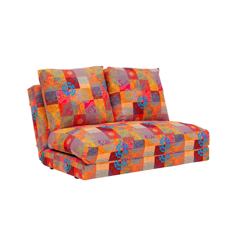 Taida - Patchwork-Schlafsofa, mehrfarbig, für zwei Personen
