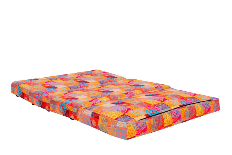 Taida - Patchwork-Schlafsofa, mehrfarbig, für zwei Personen