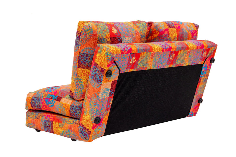 Taida - Patchwork-Schlafsofa, mehrfarbig, für zwei Personen