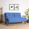 Sando 2-Sitzer Blaues Zweisitzer-Schlafsofa