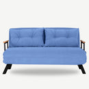 Sando 2-Sitzer Blaues Zweisitzer-Schlafsofa