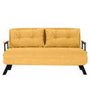 Sando 2-Sitzer Senfgelbes Zweisitzer-Schlafsofa
