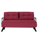 Sando 2-Sitzer Kastanienbraunes Zweisitzer-Schlafsofa
