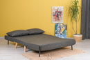 Klappbares 2-Sitzer-Schlafsofa in Dunkelgrau