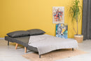 Klappbares 2-Sitzer-Schlafsofa in Dunkelgrau