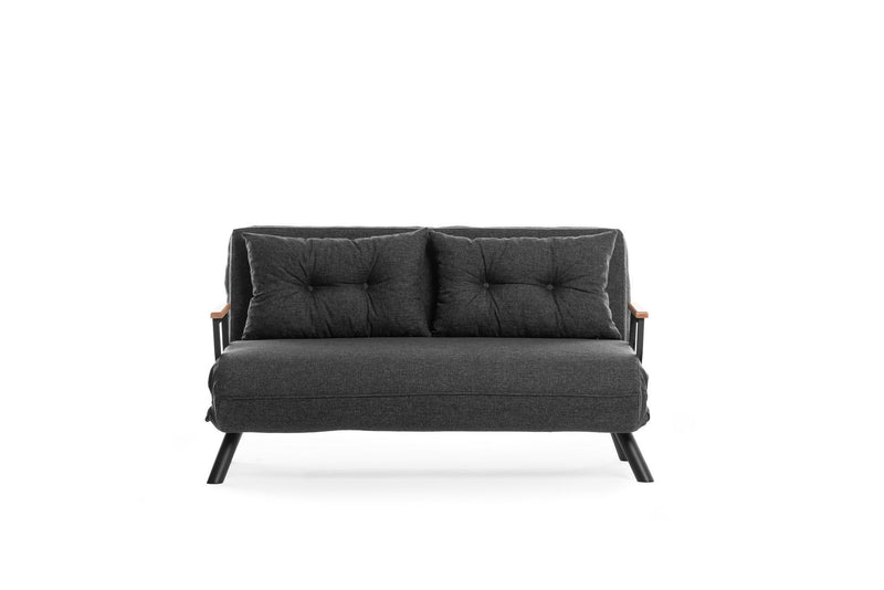Sando 2-Sitzer Dunkelgraues Zweisitzer-Schlafsofa