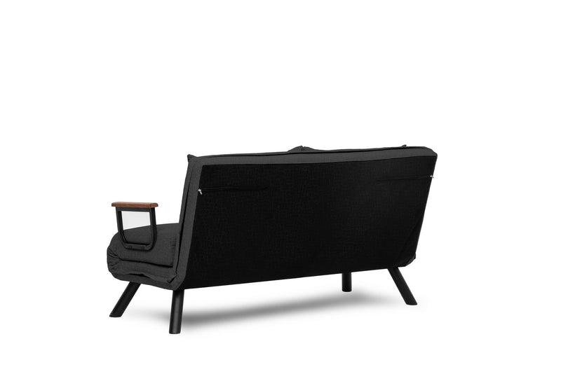 Sando 2-Sitzer Dunkelgraues Zweisitzer-Schlafsofa
