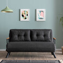 Sando 2-Sitzer Dunkelgraues Zweisitzer-Schlafsofa