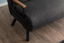 Sando 2-Sitzer Dunkelgraues Zweisitzer-Schlafsofa