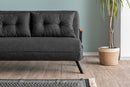 Sando 2-Sitzer Dunkelgraues Zweisitzer-Schlafsofa