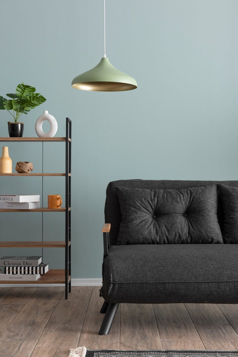 Sando 2-Sitzer Dunkelgraues Zweisitzer-Schlafsofa