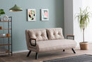 Sando v2 2-Sitzer Creme Zweisitzer-Schlafsofa