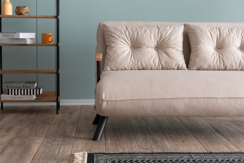 Sando v2 2-Sitzer Creme Zweisitzer-Schlafsofa
