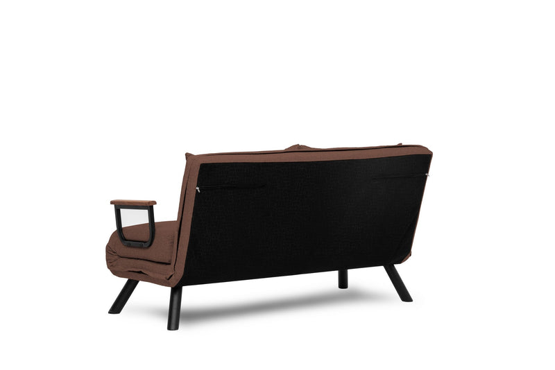 Sando 2-Sitzer Hellbraunes Zweisitzer-Schlafsofa