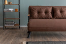 Sando 2-Sitzer Hellbraunes Zweisitzer-Schlafsofa