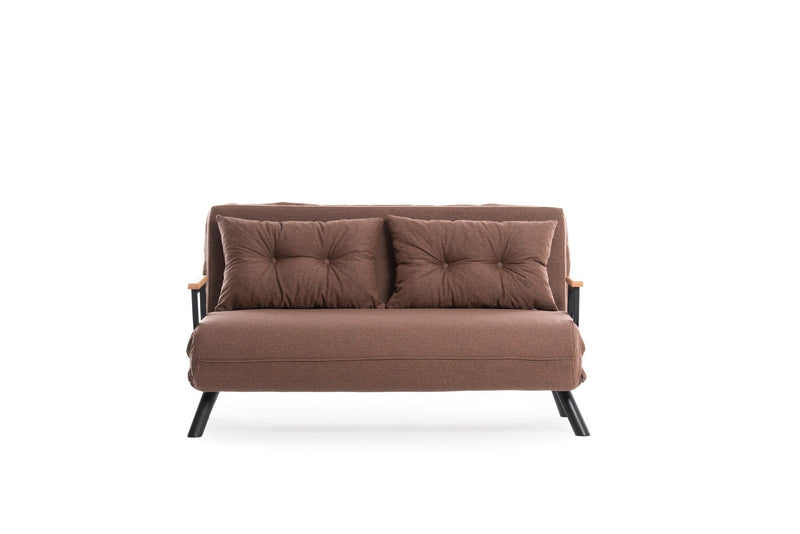 Sando 2-Sitzer Hellbraunes Zweisitzer-Schlafsofa