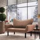 Chatto Hellbraunes Zweisitzer-Schlafsofa