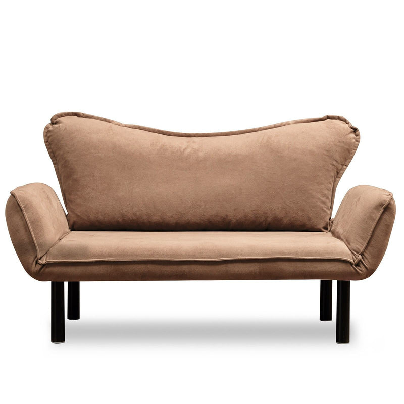 Chatto Hellbraunes Zweisitzer-Schlafsofa
