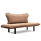 Chatto Hellbraunes Zweisitzer-Schlafsofa