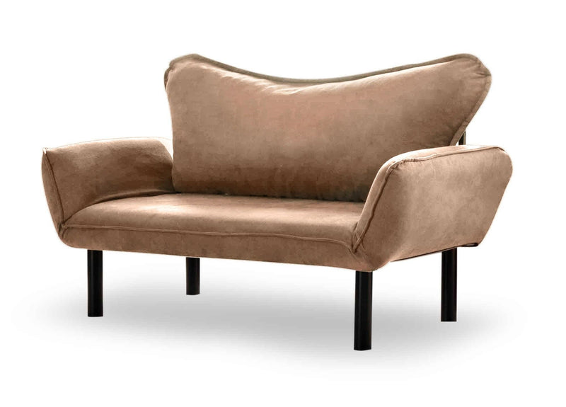 Chatto Hellbraunes Zweisitzer-Schlafsofa