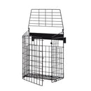 Black Letterbox Cage No Screws Needed Door Mail Box Post Letter Catcher