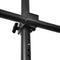 Black Floor to Ceiling Double Telescopic Wardrobe Organiser – 2 Tier Hanging Clothes Rack