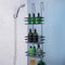 3-Tier Non-Rust Hanging Shower Caddy – Black Bathroom Organiser Rack for Shower Screen or Door