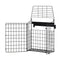 Black Letterbox Cage No Screws Needed Door Mail Box Post Letter Catcher