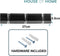 Wall Mounted Door Hook Rack – 3 Black Nickel Hooks on Black Wooden Board