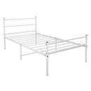 Single Metal Bed Frame Extra Strong Stylish Modern Bedroom Storage Sturdy Design