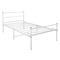 Single Metal Bed Frame Extra Strong Stylish Modern Bedroom Storage Sturdy Design