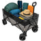 120L Folding Utility Trolley – Heavy Duty Outdoor Cart with Puncture-Proof Wheels
