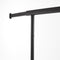 Heavy Duty Black Clothes Rail – Adjustable Width & Height with Shelf and Locking Wheels