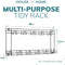 Two Tier Tool Holder with 11 Hooks – Black Powder Coated Wall Rack
