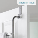 5 Tier Over Door Towel Rail – Powder Coated Clothes Airer with Non-Slip Feet
