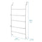 5 Tier Over Door Towel Rail – Powder Coated Clothes Airer with Non-Slip Feet