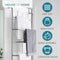 5 Tier Over Door Towel Rail – Powder Coated Clothes Airer with Non-Slip Feet
