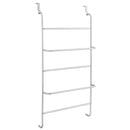 5 Tier Over Door Towel Rail – Powder Coated Clothes Airer with Non-Slip Feet