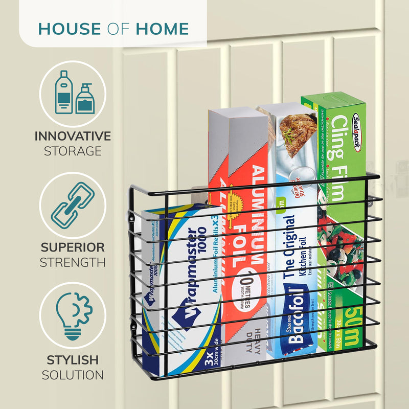 Self Adhesive Kitchen Cupboard Storage Basket – Chrome Finish